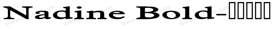 Nadine Bold字体转换